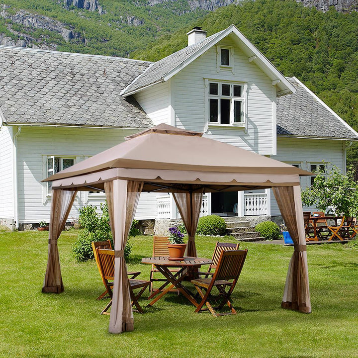 Pamapic Metal Outdoor Pop up Gazebo