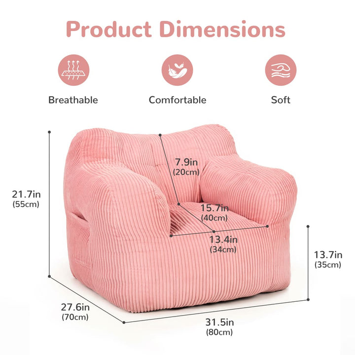 Pamapic Adult Bean Bag Chair for House Comfy