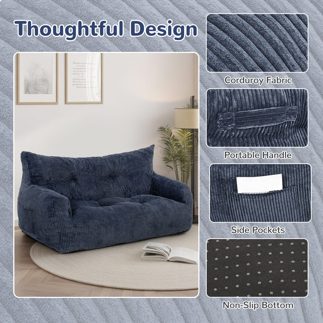 Pamapic Adults Big Bean Bag Chairs with Armrests for Living Room, Bedroom & Dorm
