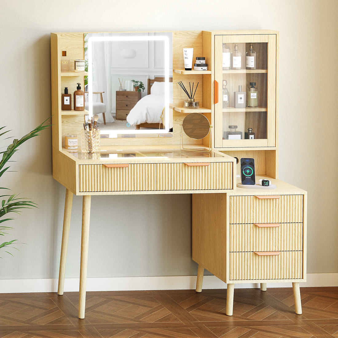 Girls Vanity Sets with Mirror & Lights | Pamapic