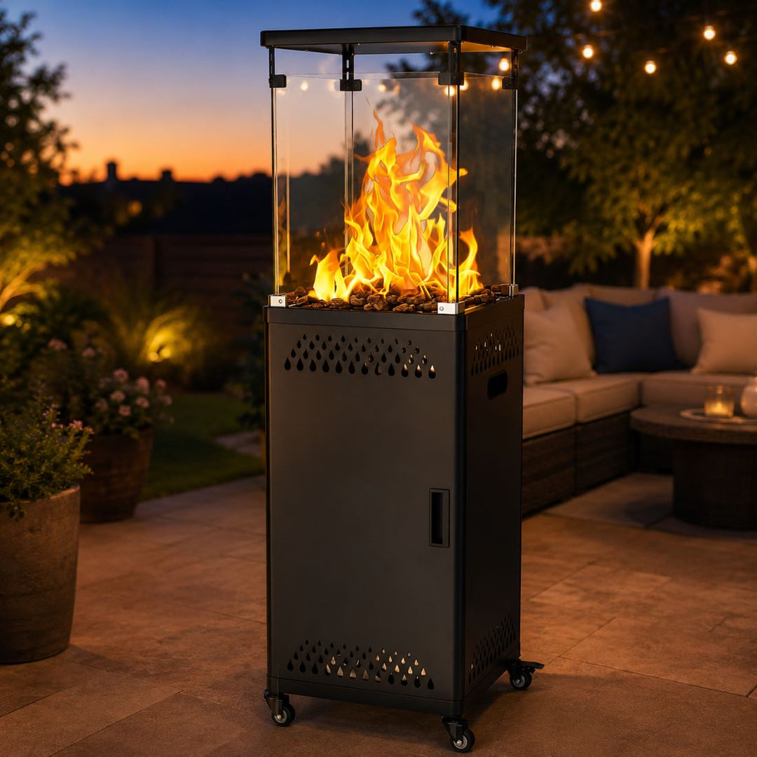 41,000 BTU Propane Patio Heater, Pyra Base with Wheels, CSA Certified