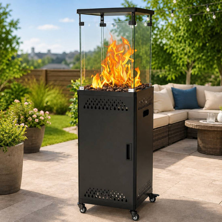 41,000 BTU Propane Patio Heater, Pyra Base with Wheels, CSA Certified
