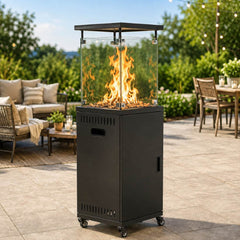 Propane Patio Heater 41,000 BTU, Pyra Base with Wheels, CSA Certified