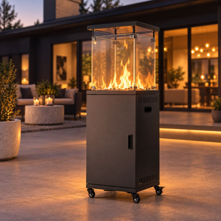 Pyra Base Propane Patio Heater 41,000 BTU, with Wheels, CSA Certified
