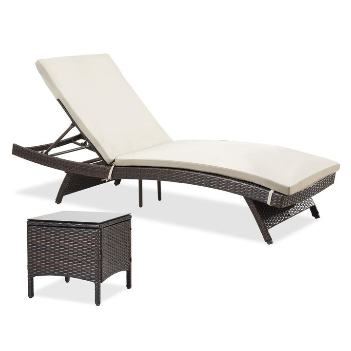 Pamapic Rattan Chaise Lounge Set