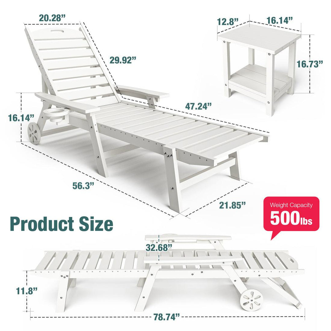 Pamapic 2 Chaise Lounges and Coffee Table Set