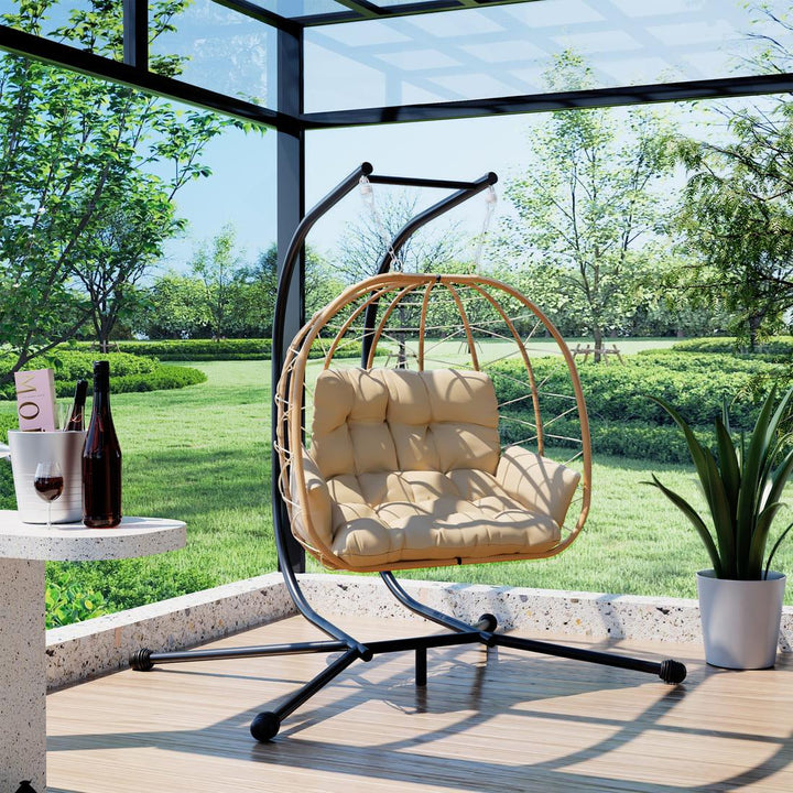 Pamapic Hanging Egg Chair with Stand