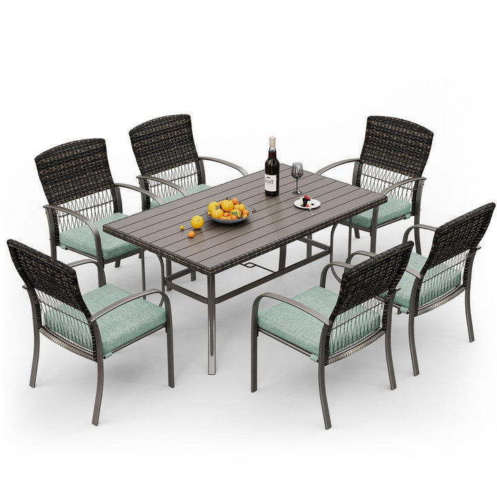 Pamapic Outdoor Dining Table Set (7 Pieces)