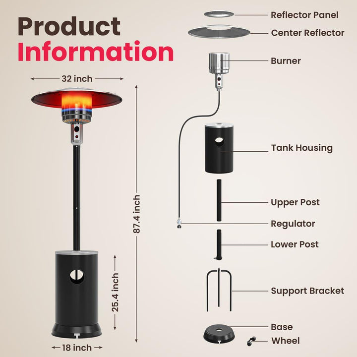 Pamapic Propane Outdoor Heater