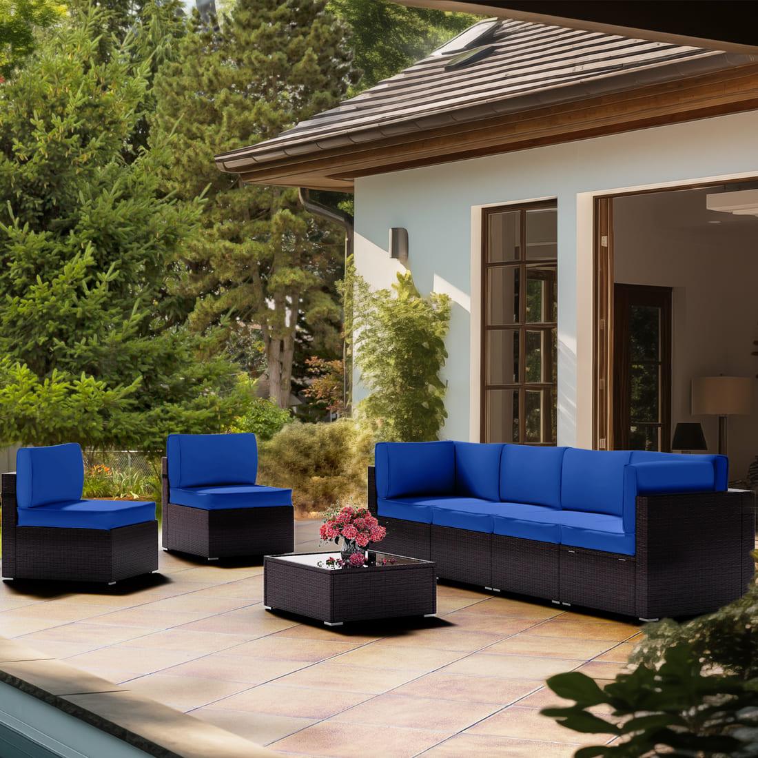 Waterproof Patio Furniture Cushions | 14-Piece | Pamapic