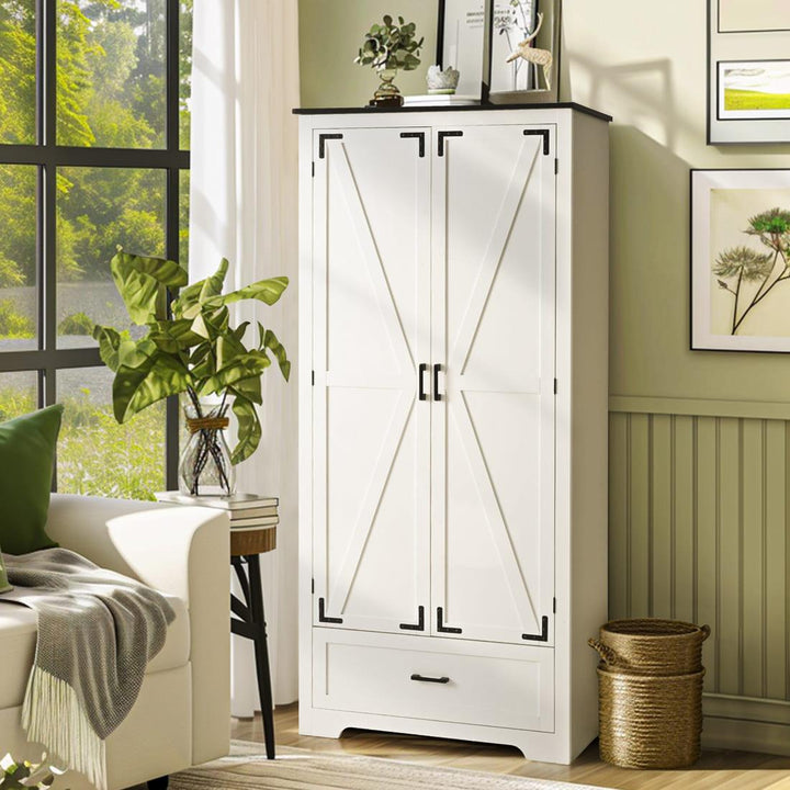 Pamapic 71" Tall Pantry Cabinet