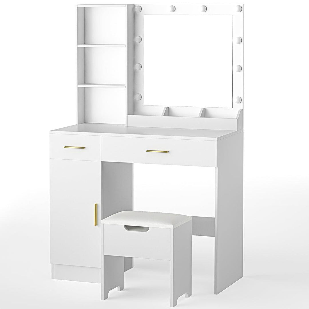 Pamapic 3-Drawer Vanity Desk