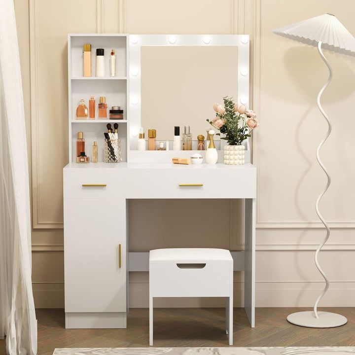 Pamapic 3-Drawer Vanity Desk