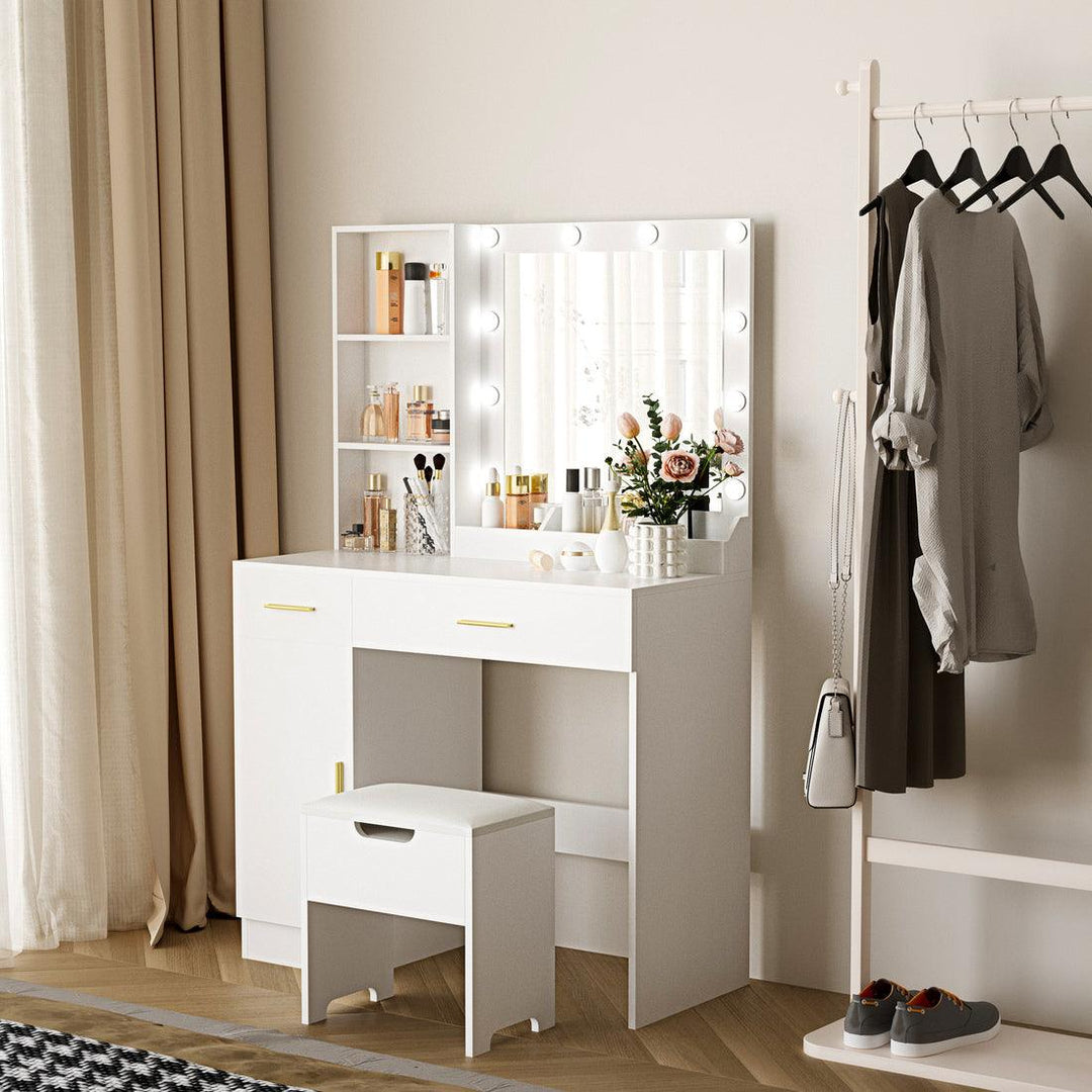 Pamapic 3-Drawer Vanity Desk