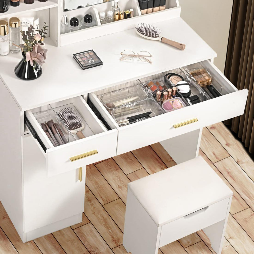 Pamapic 3-Drawer Vanity Desk