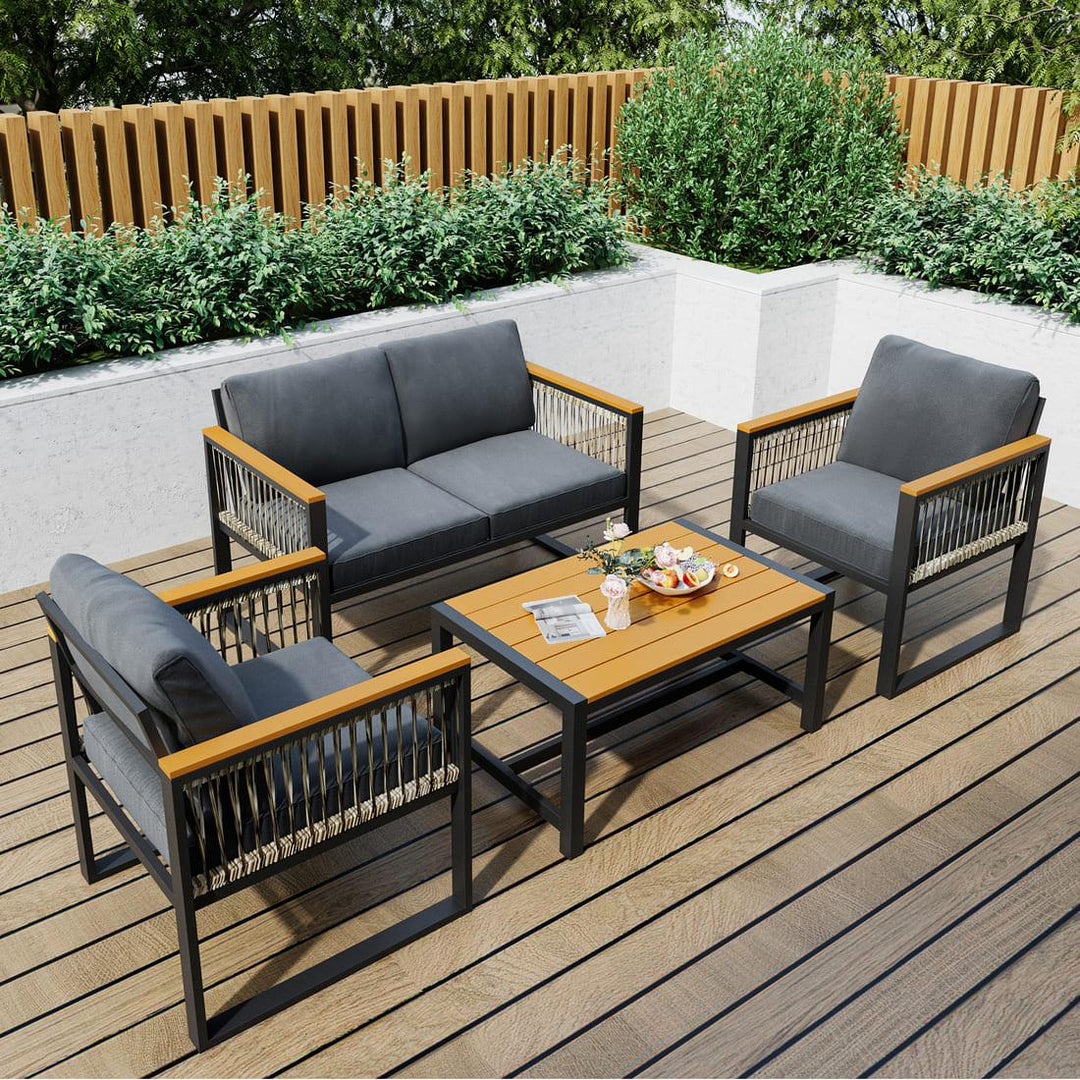 Pamapic Outdoor Sectional Sofa (4 Pieces)