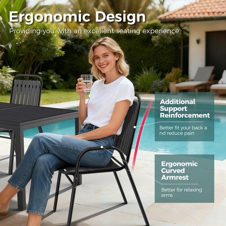 Forge Stackable Dining Set, 7-Piece