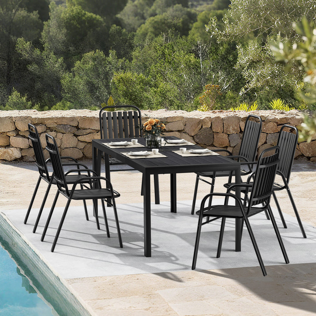 Forge Stackable Dining Set, 7-Piece
