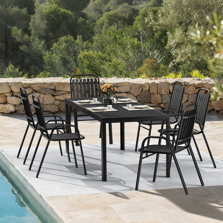 Forge Stackable Dining Set, 7-Piece