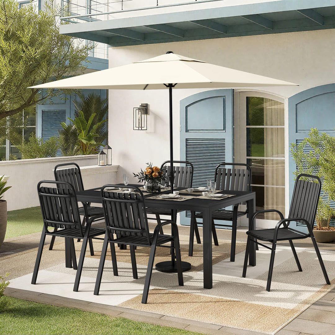 Forge Stackable Dining Set, 7-Piece