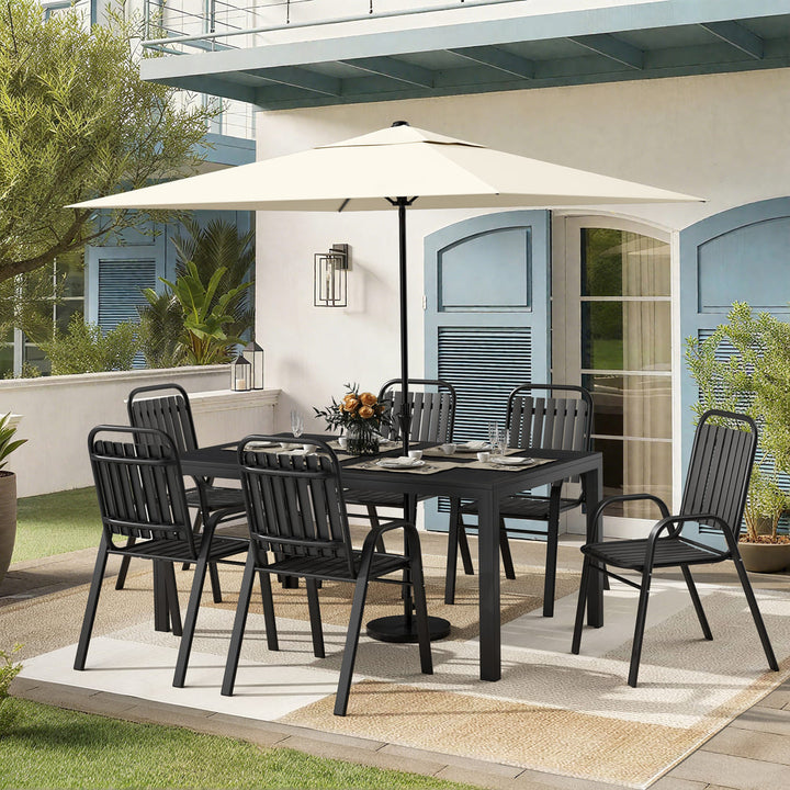 Forge Stackable Dining Set, 7-Piece