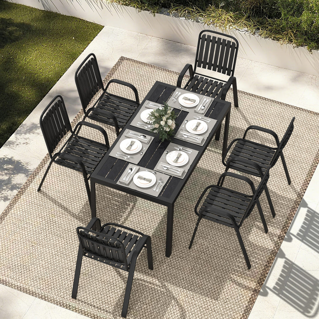Forge Stackable Dining Set, 7-Piece