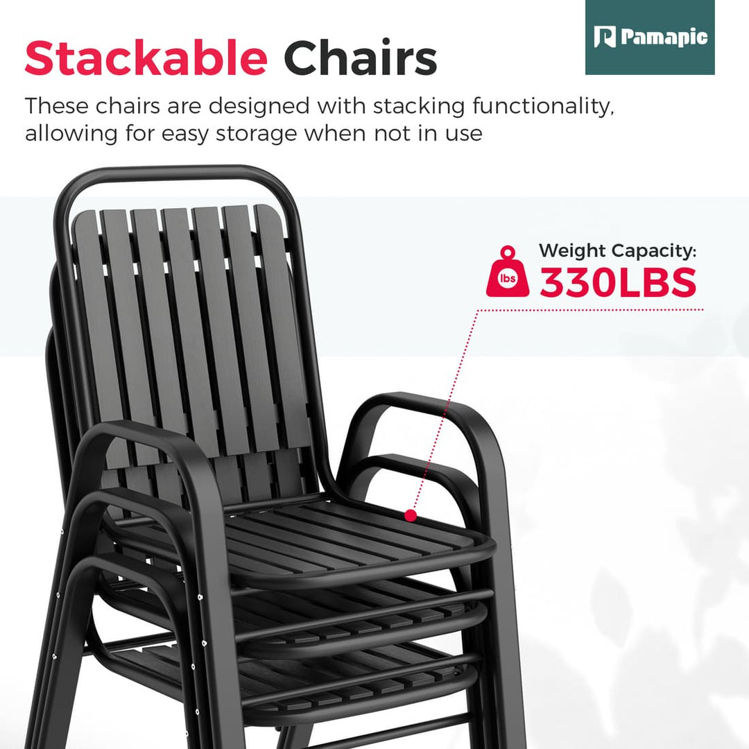 Forge Stackable Dining Set, 7-Piece