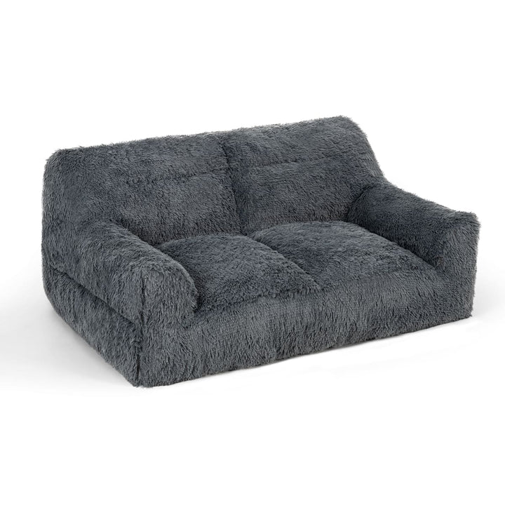 Pamapic 2-Seater Faux Fur Big Bean Bag Chair for Adult
